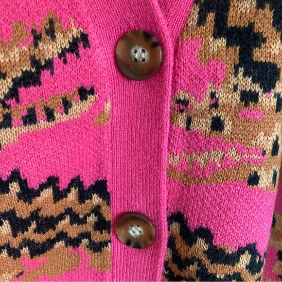 FARM Rio Pink Croco Pattern Cardigan - Picture 6 of 11